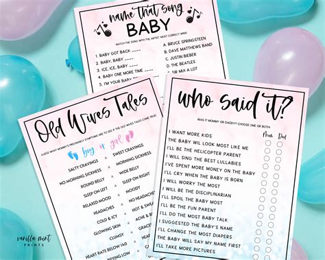 10 Super Fun Gender Reveal Party Games .